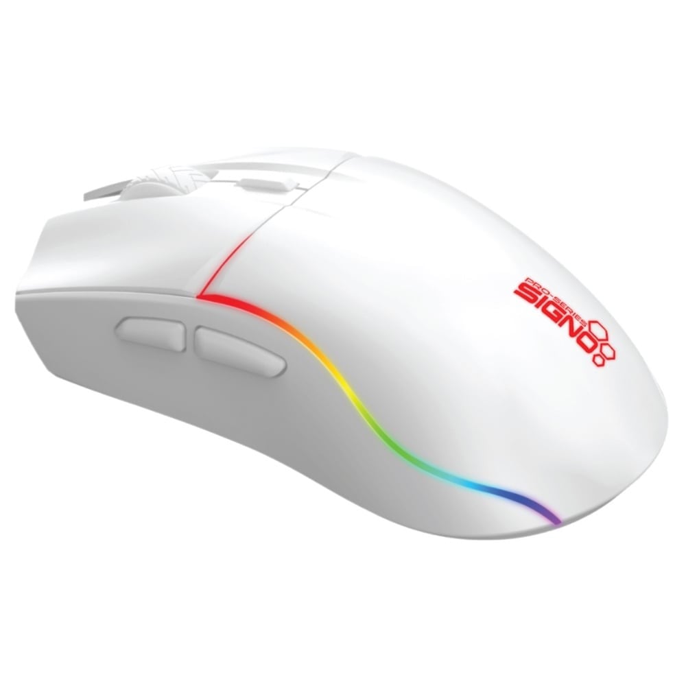 เมาส์เกมมิ่ง  Signo RGB Wireless VECTER WG-909 White