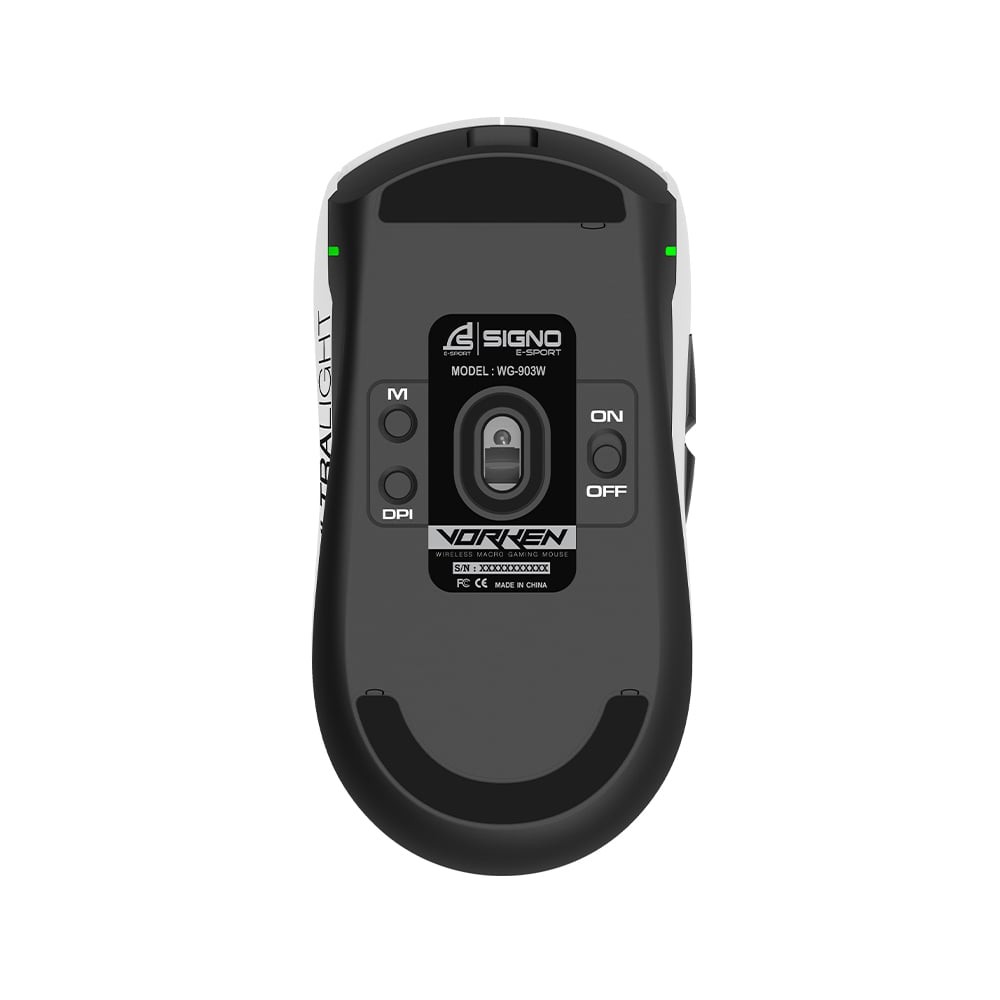 เมาส์เกมมิ่ง Signo Wireless Macro VORKEN WG-903W White
