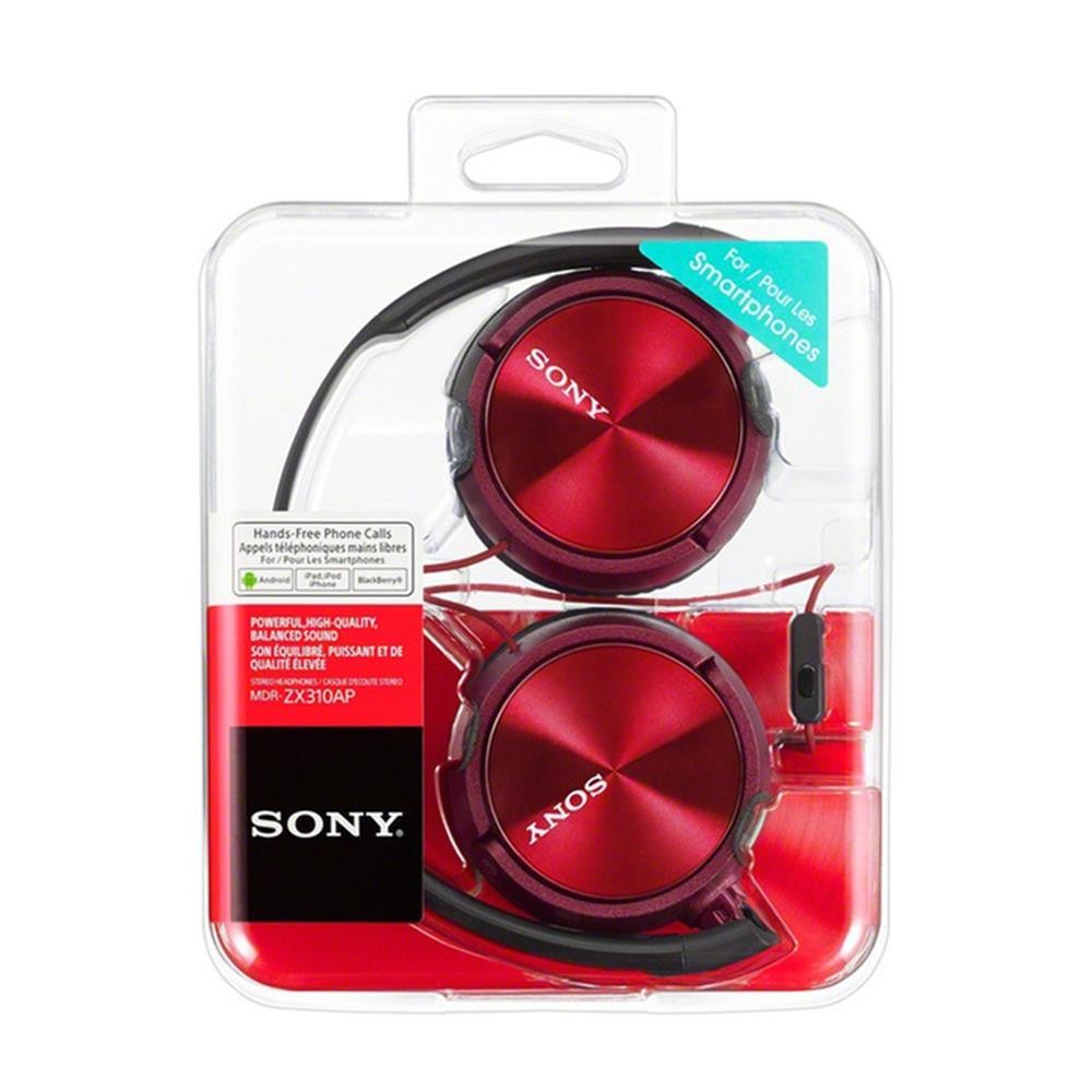 หูฟังครอบหู Sony MDR ZX310AP Red