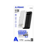 พาวเวอร์แบงค์ ASAKI 10,000 mAh 4 in 1 A-B3564 White