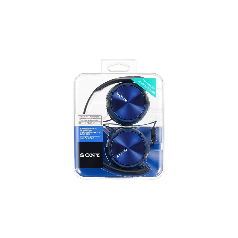 หูฟังครอบหู Sony MDR ZX310AP Blue