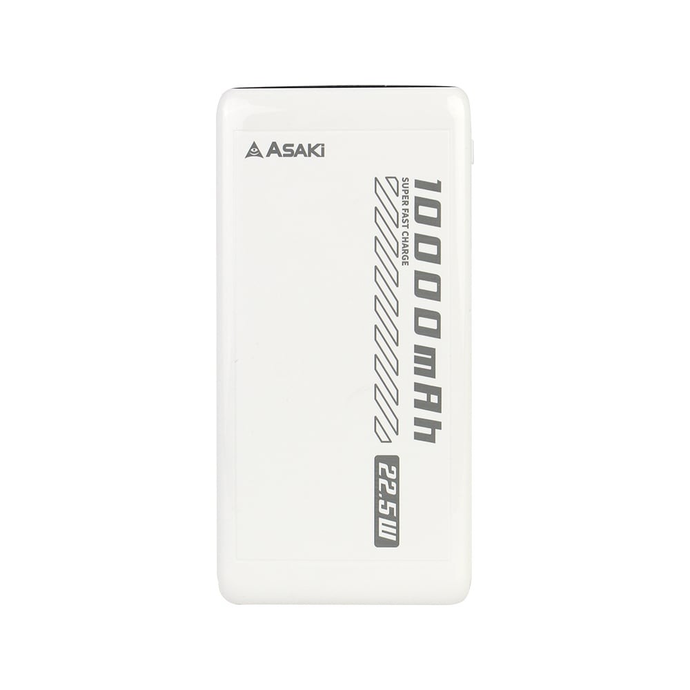พาวเวอร์แบงค์ ASAKI 10,000 mAh A-B3568F White