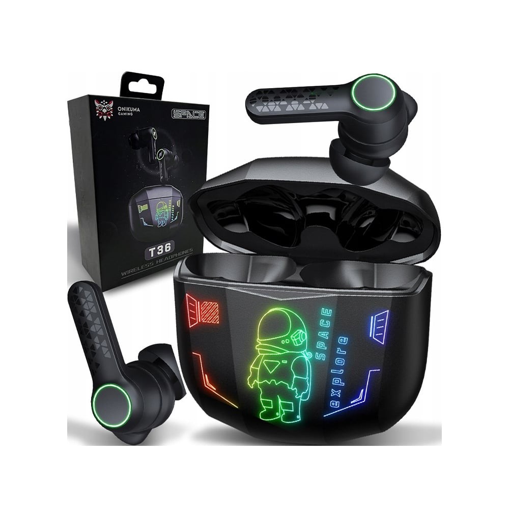 หูฟังเกมมิ่ง Onikuma T36 TWS Earphone Black