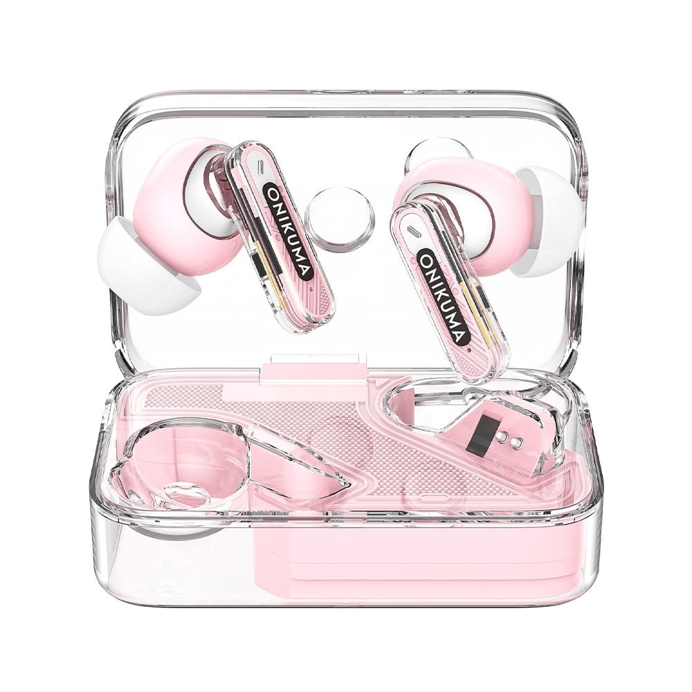 หูฟังเกมมิ่ง Onikuma T5 TWS Earphone Pink