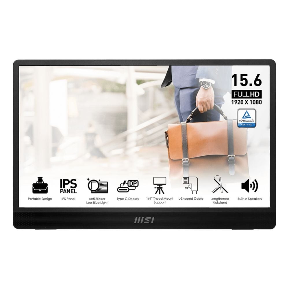 จอมอนิเตอร์ MSI PRO MP161 E2 Portable Monitor (IPS 60Hz)