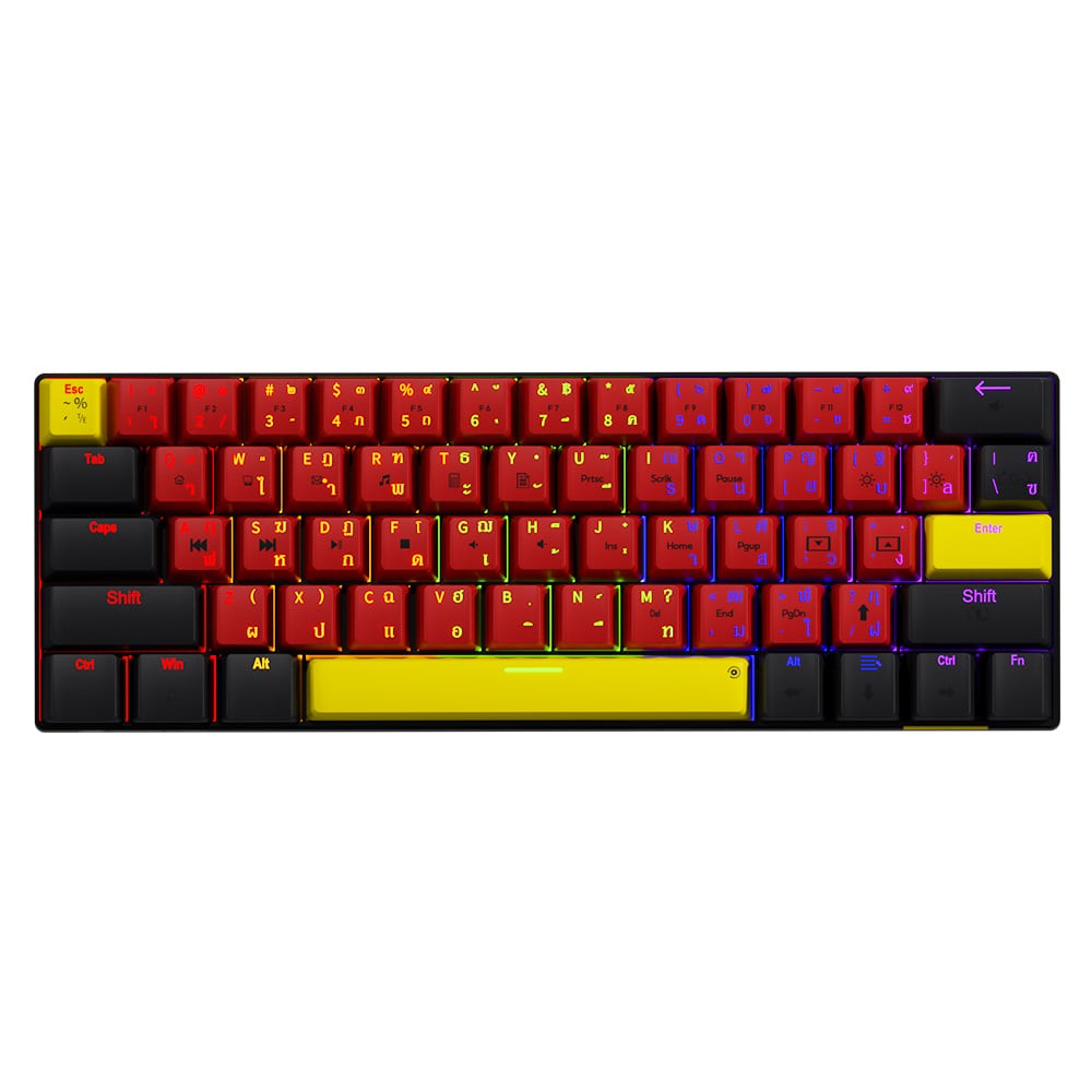 คีย์บอร์ดเกมมิ่ง Neolution E-Sport PATHEON Red/Dark Grey (Eng/TH)
