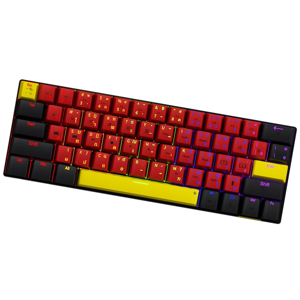 คีย์บอร์ดเกมมิ่ง Neolution E-Sport PATHEON Red/Dark Grey (Eng/TH)