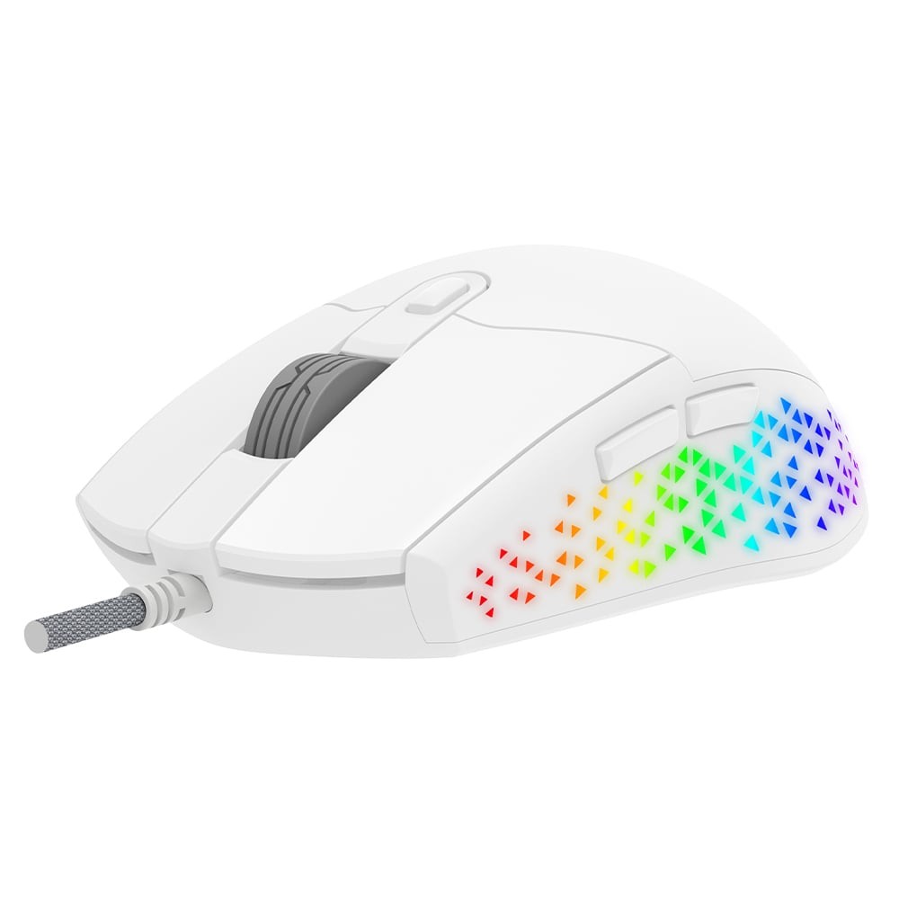 เมาส์เกมมิ่ง Signo Pro-Series RGB Capter GM-906W White