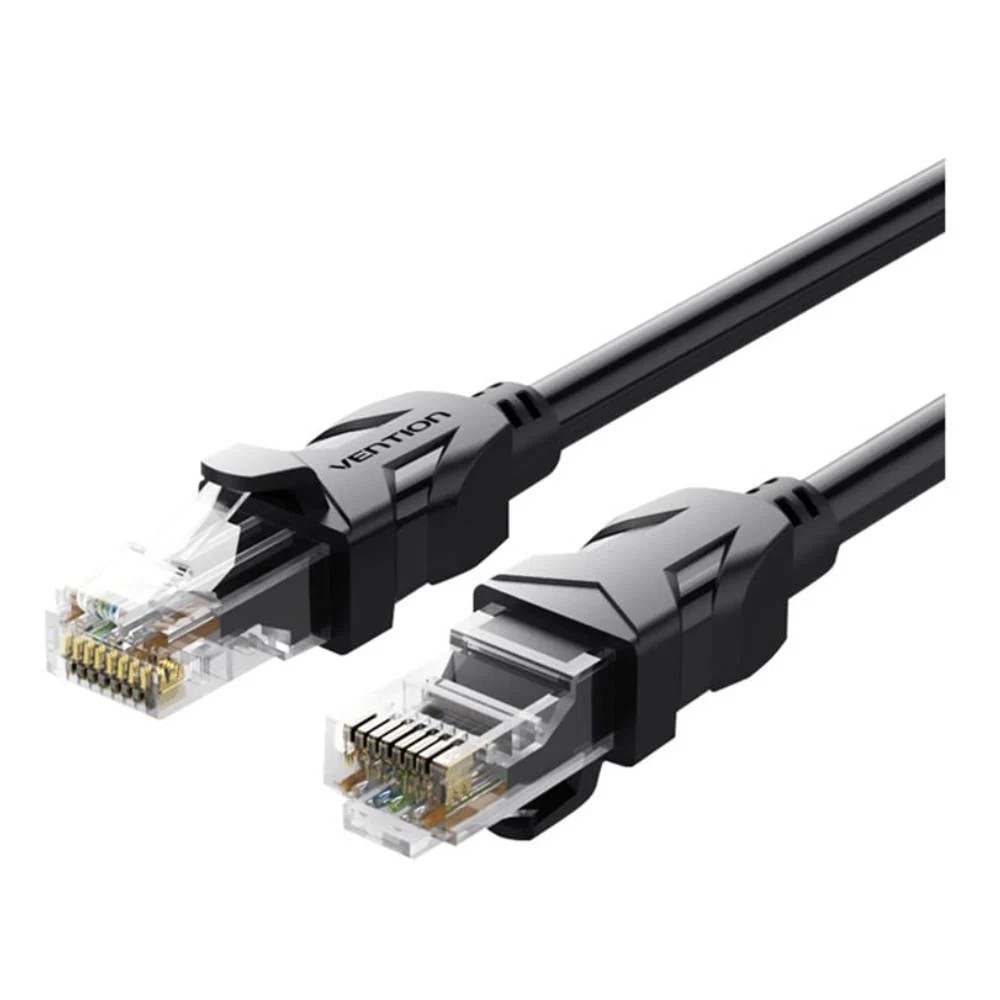 สายแลน Vention Round Cat6 UTP Patch Cable 10M. Black