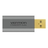 Vention External Sound Card USB 2.1/7.1 (OMTP/CTIA) Gray Metal