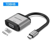 ตัวแปลง Vention USB-C to VGA Space Grey (TDBHB)