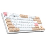 คีย์บอร์ดเกมมิ่ง Ajazz AK871 White Tea Mechanical Red Switch (Eng/TH)