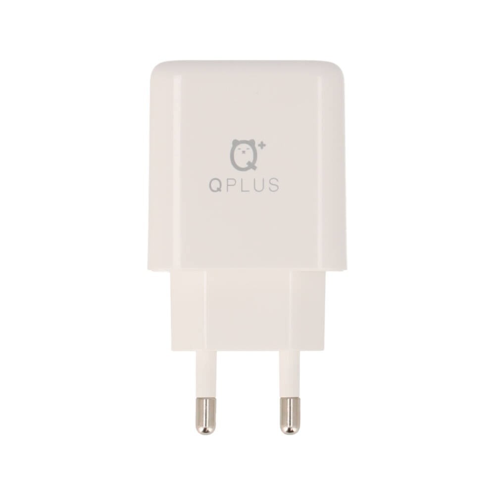 อะแดปเตอร์ QPLUS Wall Charger 2 USB-A + Micro USB พร้อมสายชาร์จ White