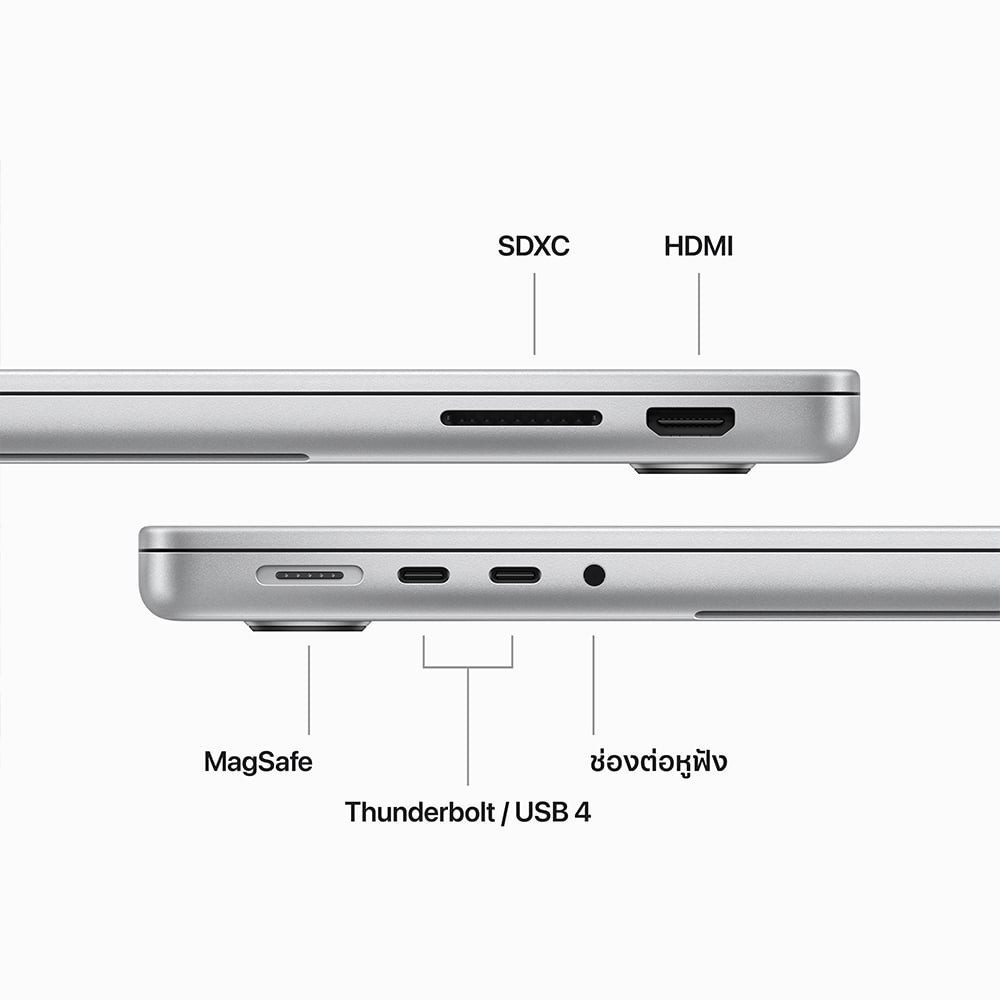 MacBook Pro 14 : M3 chip 8C CPU/10C GPU/16GB/1TB - Silver (2024)