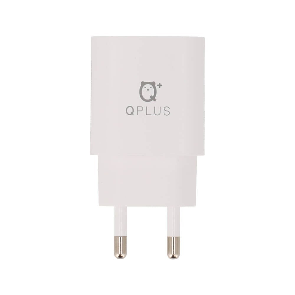 อะแดปเตอร์ QPLUS Wall Charger 1 USB-A (QC3.0) / 1 USB-C (PD20W) White