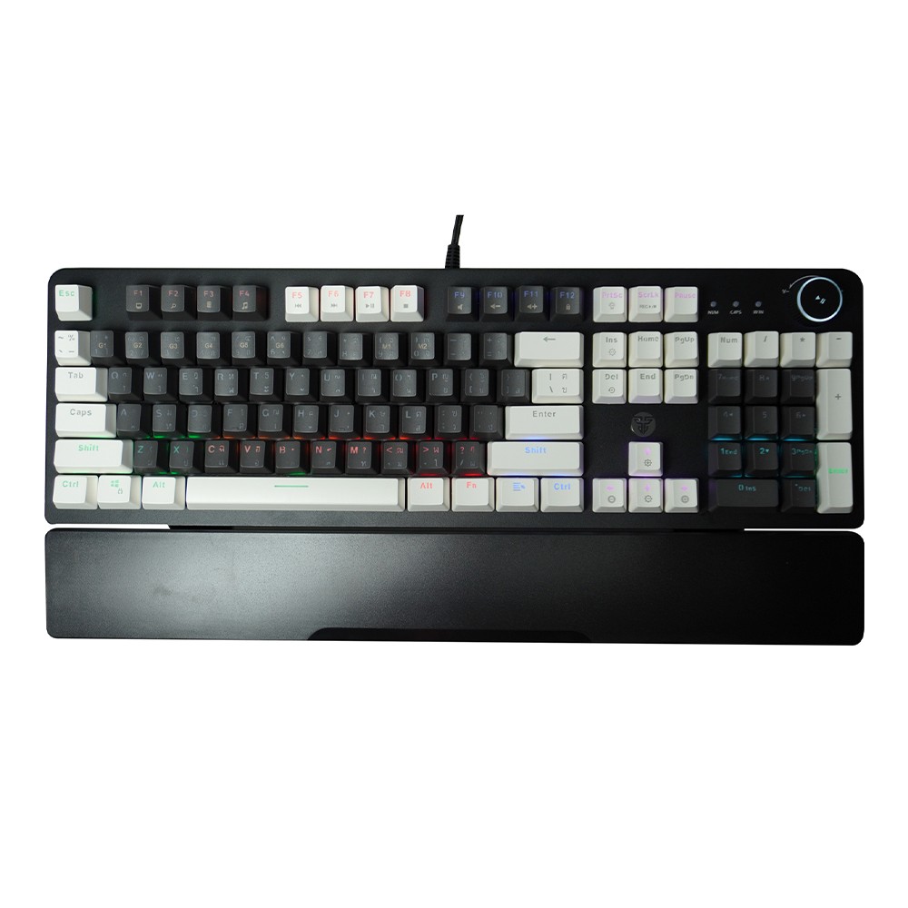 คีย์บอร์ดเกมมิ่ง Fantech Keyboard Mechanical MK891 Gray Blue Switch