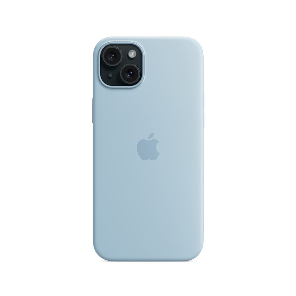 Apple iPhone 15 Plus Silicone Case with MagSafe - Light Blue