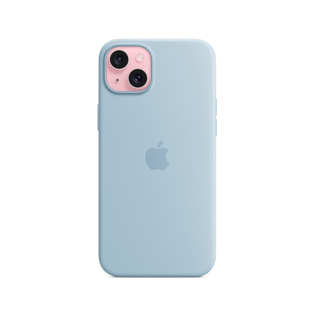 Apple iPhone 15 Plus Silicone Case with MagSafe - Light Blue