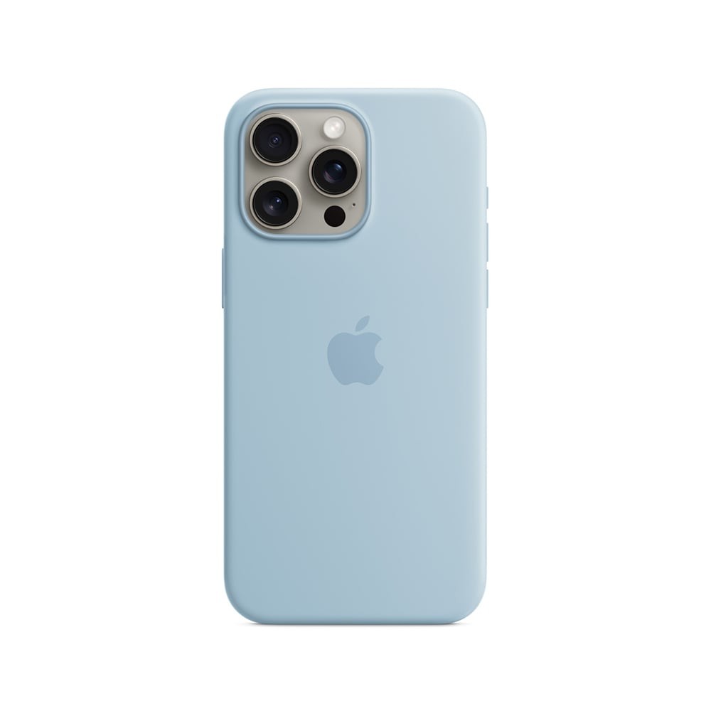 Apple iPhone 15 Pro Silicone Case with MagSafe - Light Blue