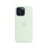 Apple iPhone 15 Pro Max Silicone Case with MagSafe - Soft Mint