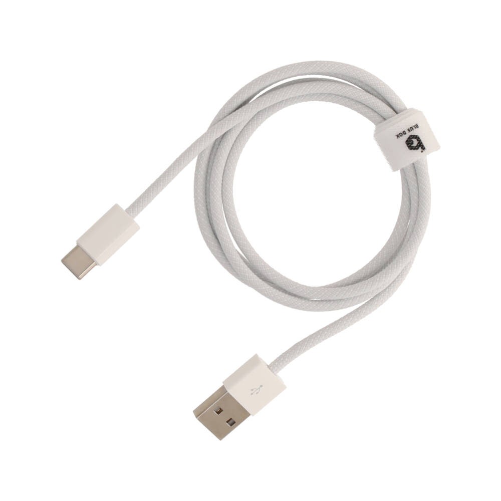 สายชาร์จ Blue Box USB-A to USB-C 3A 1 เมตร Knitting White | Education ...