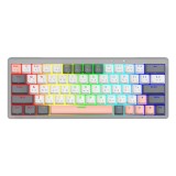 คีย์บอร์ดไร้สาย Fantech Keyboard Mechanical MK912 Gray Wireless Red Switch