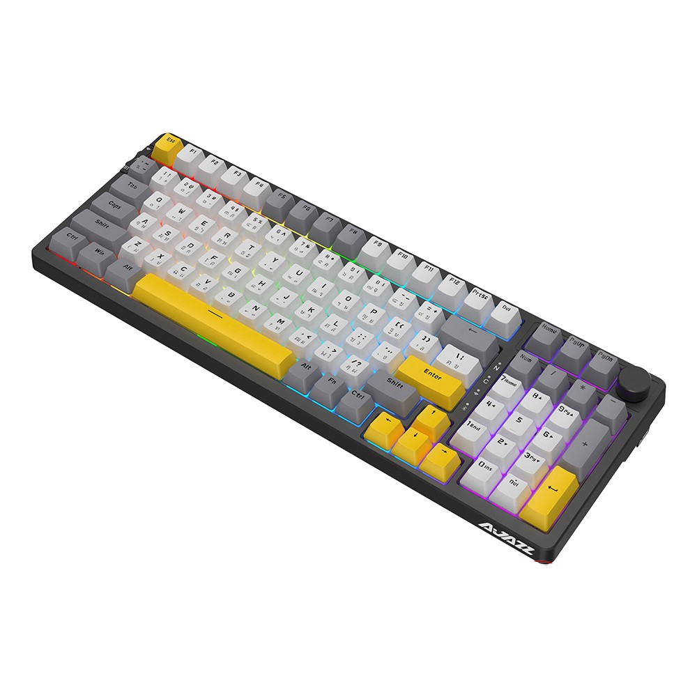 คีย์บอร์ดเกมมิ่ง Ajazz AK992 Starry Night Tri-Mod RGB Mechanical Keyboard Brown Switch