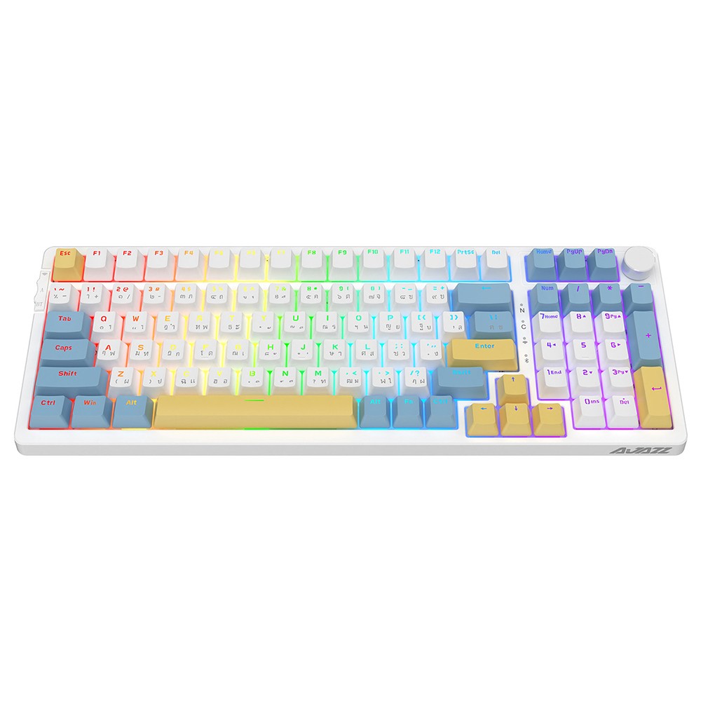 คีย์บอร์ดเกมมิ่ง Ajazz AK992 Summer Loop Mechanical Keyboard Red Switch