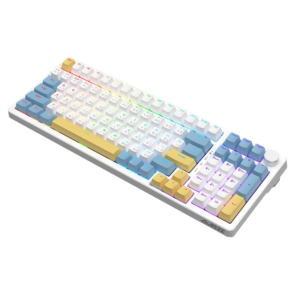 คีย์บอร์ดเกมมิ่ง Ajazz AK992 Summer Loop Mechanical Keyboard Red Switch