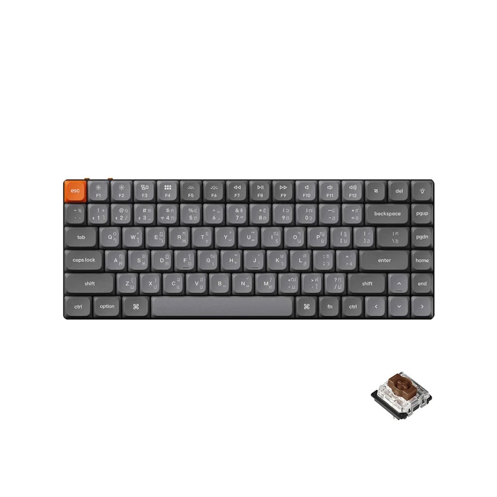 คีย์บอร์ดเกมมิ่ง Keychron k3 Max Mechanical (QMK/VIA) Brown Switch
