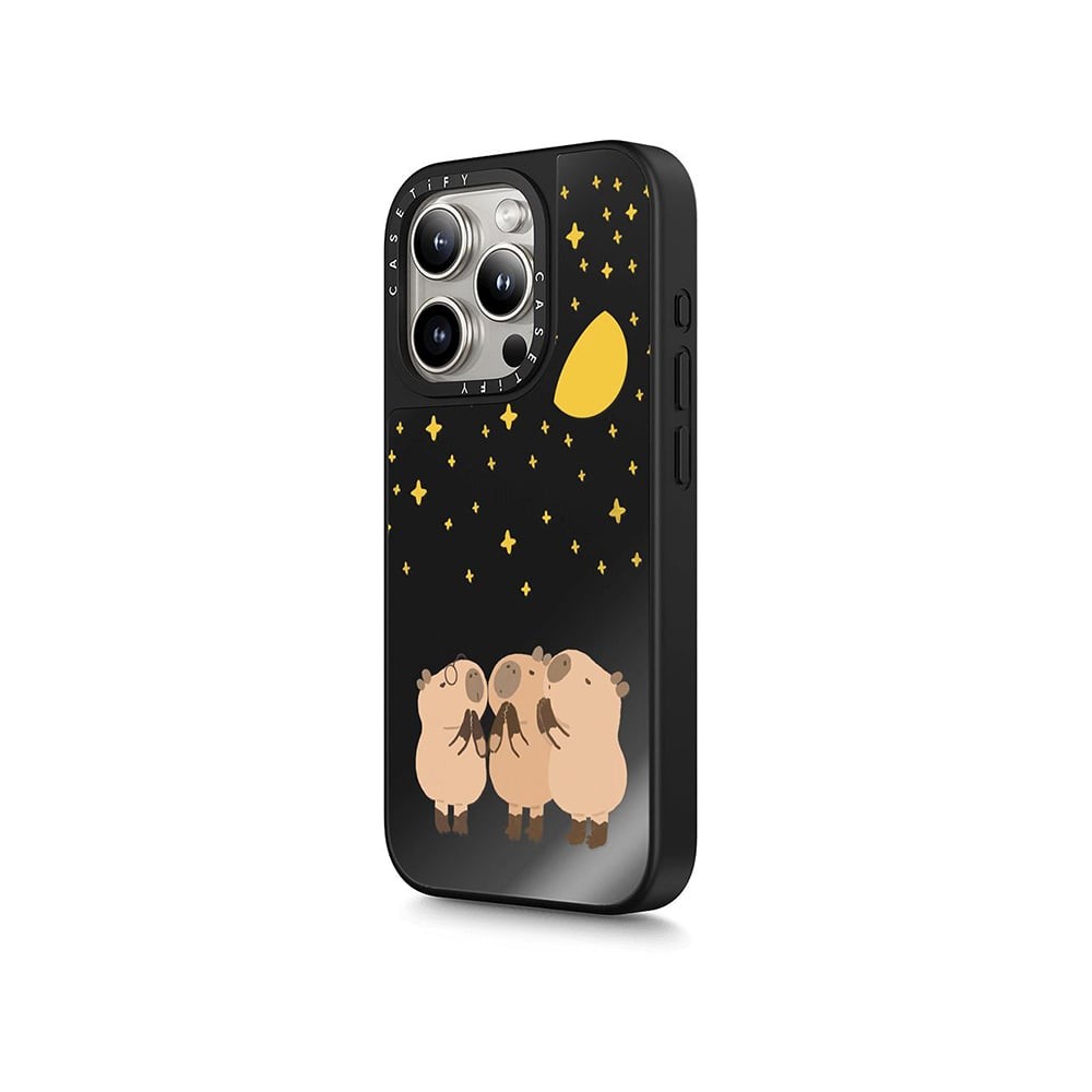 เคส Casetify iPhone 15 Pro Max with MagSafe Mirror Case Wishing Capybara
