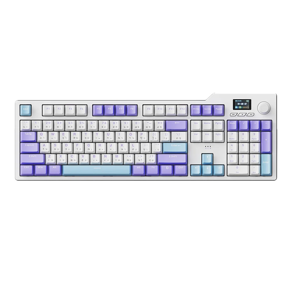 คีย์บอร์ดเกมมิ่ง Ajazz AK35i V2 Mountain Mist Mechanical Keyboard Sea Salt Switch