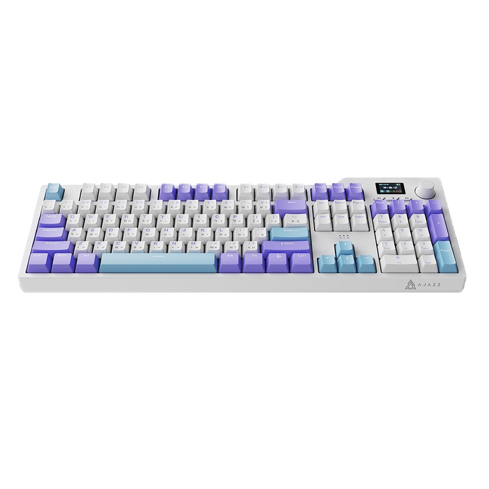 คีย์บอร์ดเกมมิ่ง Ajazz AK35i V2 Mountain Mist Mechanical Keyboard Sea Salt Switch