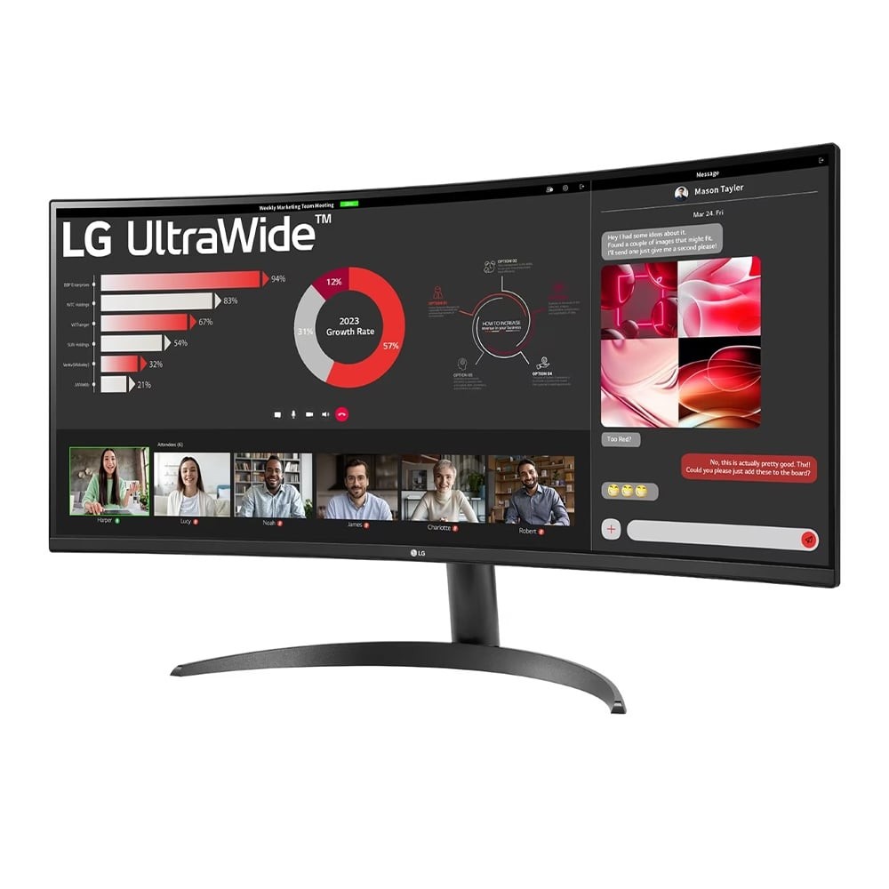 จอมอนิเตอร์ LG UltraWide 34WR50QC-B.ATM (VA 100Hz CURVED)