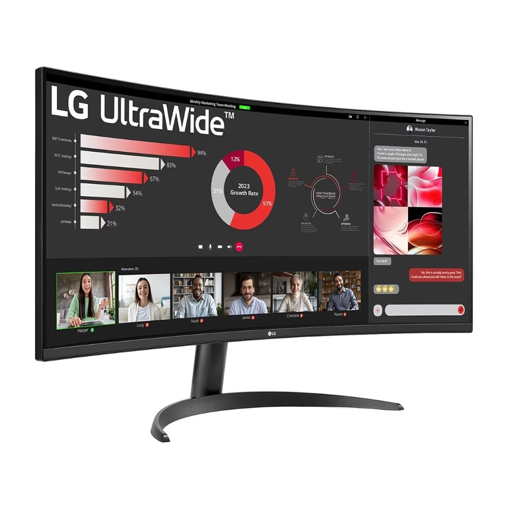 จอมอนิเตอร์ LG UltraWide 34WR50QC-B.ATM (VA 100Hz CURVED)