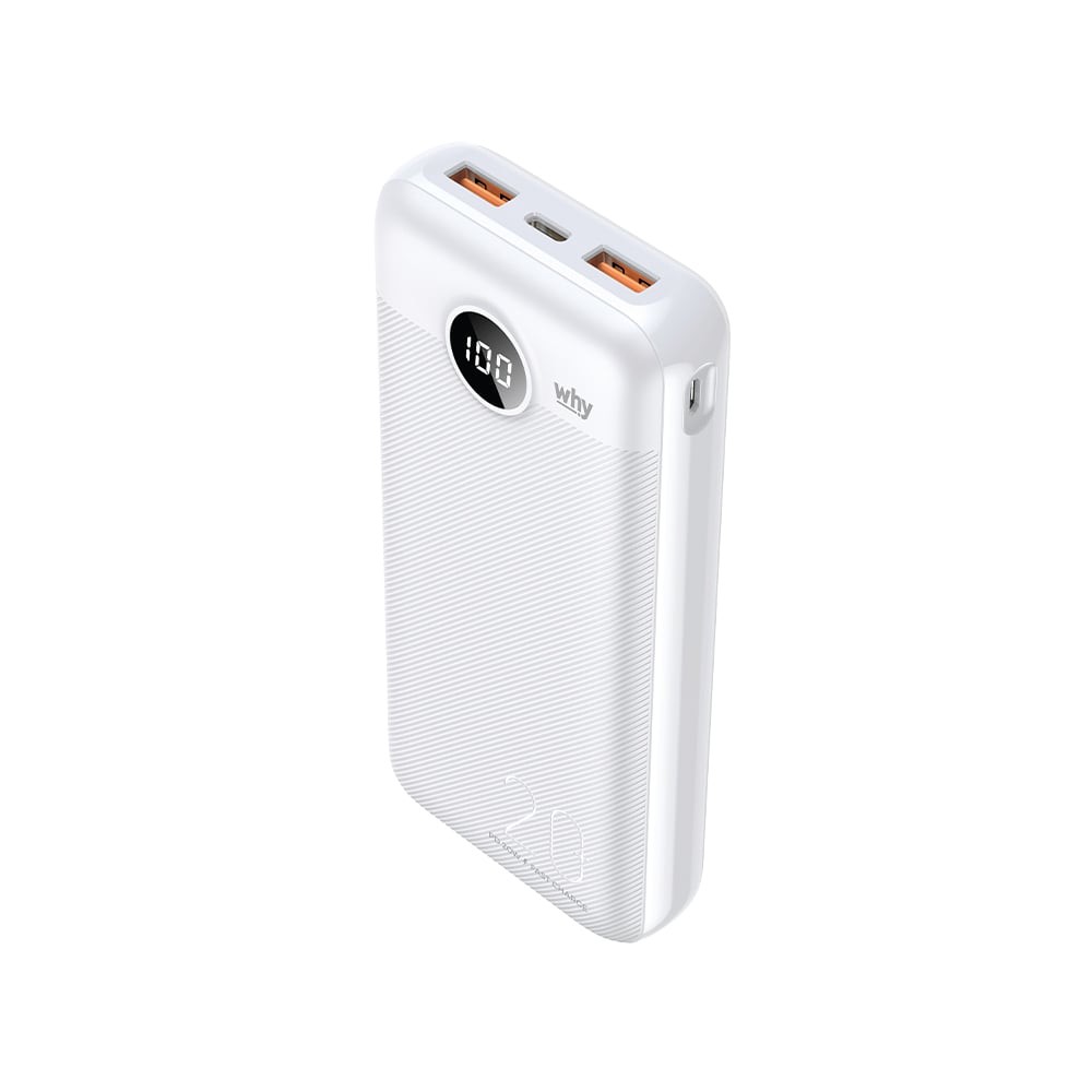 พาวเวอร์แบงค์ WHY ความจุ 20,000 mAh PB-202E Fuji White