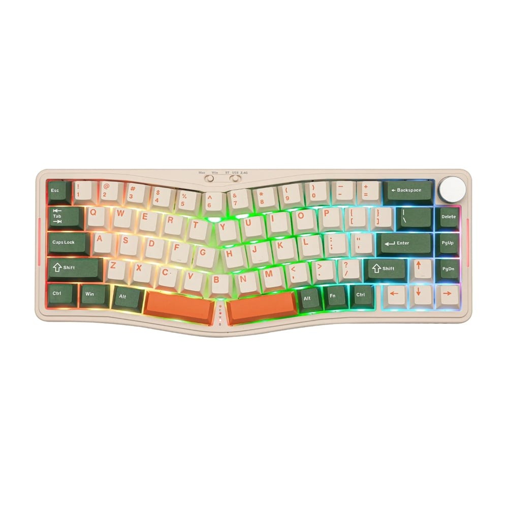 คีย์บอร์ดเกมมิ่ง Ajazz AKS068 Green Nature Mechanical Keyboard Sea Salt Switch