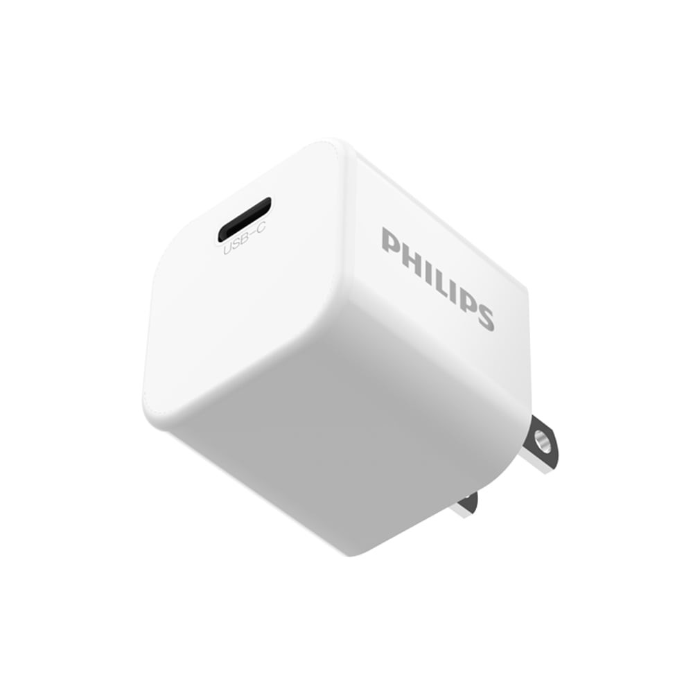 อะแดปเตอร์ Philips Wall Charger 1 USB-C (20W) GaN White