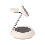 แท่นชาร์จไร้สาย Blue Box 3-in-1 Wireless Charger Light Stand 15W White