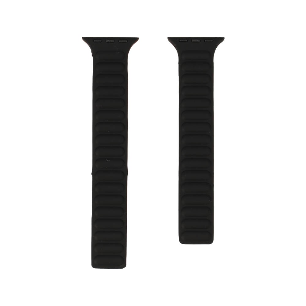 Blue Box สาย Apple Watch Strap Series 6,7,8,9,SE1,SE2,Ultra (44/45/49mm) Leather Link Black