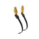 สายชาร์จ ASAKI 4-in-1 Multifunctional Cable 3.1A/65W/27W Fast Charge & Data 1.2M. Yellow (A-2372)