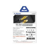 สายชาร์จ ASAKI 4-in-1 Multifunctional Cable 3.1A/65W/27W Fast Charge & Data 1.2M. Yellow (A-2372)