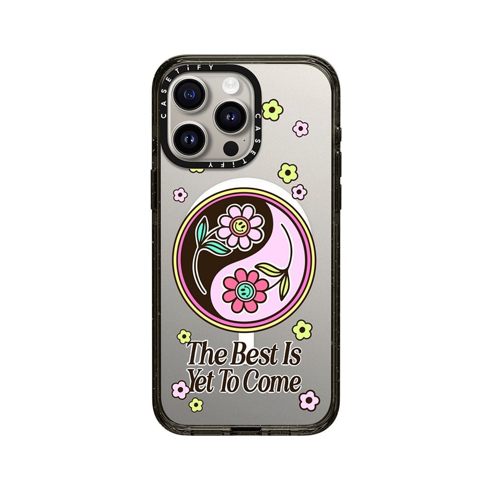 เคส Casetify iPhone 15 Pro Max Re/CASETiFY Impact Magsafe Funkie YinYang by The Funkie Flower