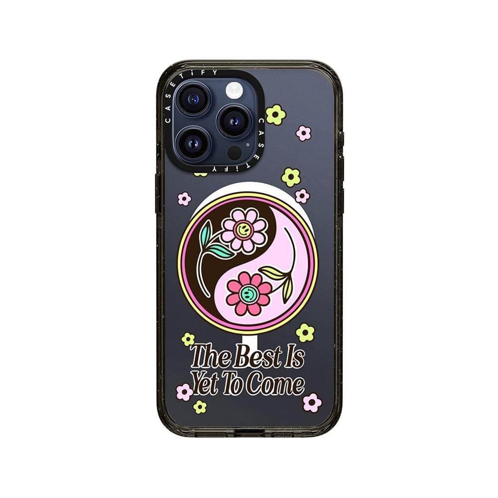 เคส Casetify iPhone 15 Pro Max Re/CASETiFY Impact Magsafe Funkie YinYang by The Funkie Flower