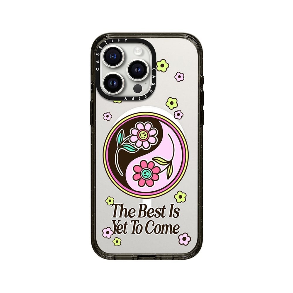 เคส Casetify iPhone 15 Pro Max Re/CASETiFY Impact Magsafe Funkie YinYang by The Funkie Flower