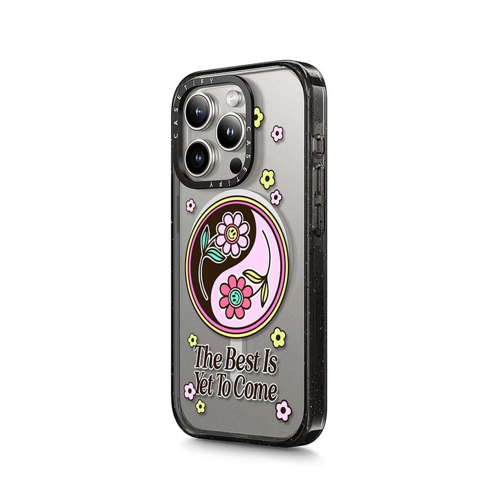 เคส Casetify iPhone 15 Pro Max Re/CASETiFY Impact Magsafe Funkie YinYang by The Funkie Flower