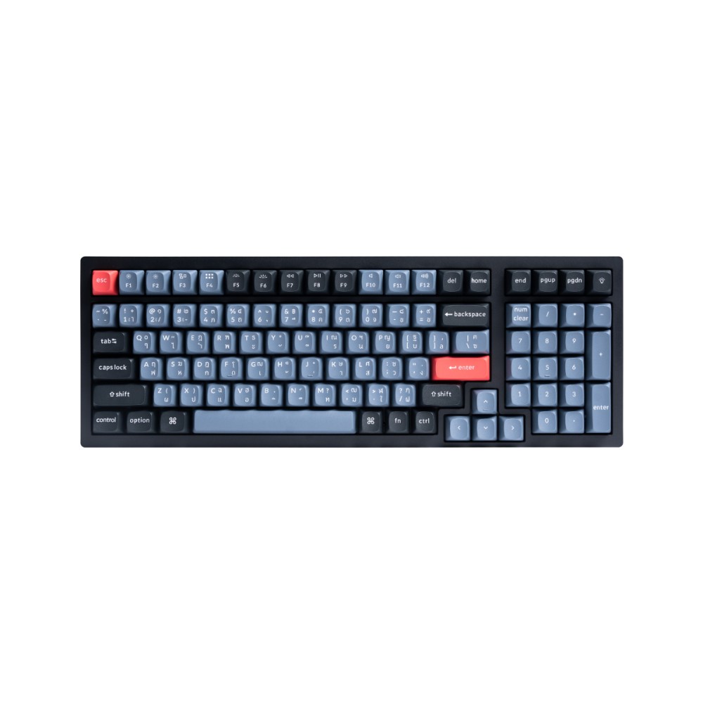 คีย์บอร์ดเกมมิ่ง Keychron K4 Pro Mechanical (QMK/VIA) - Blue Switch (Eng/Th)