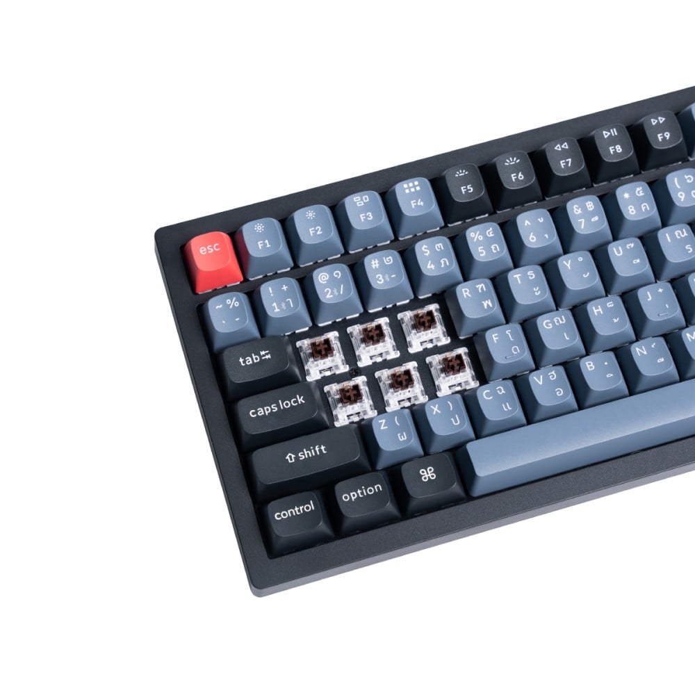 คีย์บอร์ดเกมมิ่ง Keychron K4 Pro Mechanical (QMK/VIA) - Blue Switch (Eng/Th)