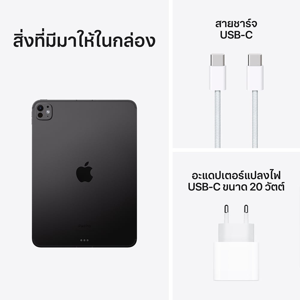 iPad Pro 11-inch Wi-Fi + Cellular 1TB with Standard glass - Space Black (5th Gen)