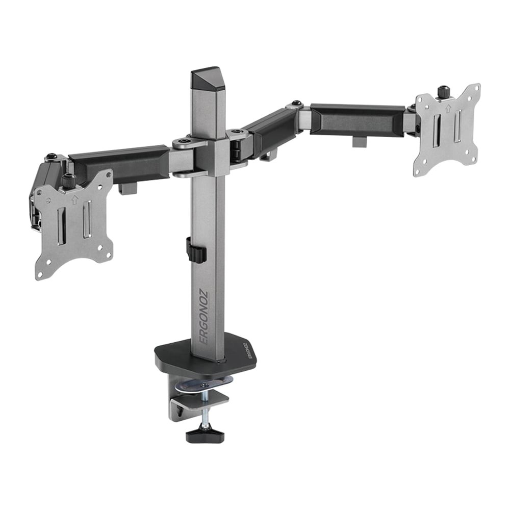 แขนจับจอมอนิเตอร์ ERGONOZ Double Monitor Arm V.2 EGN-FMAV2-D Space Gray